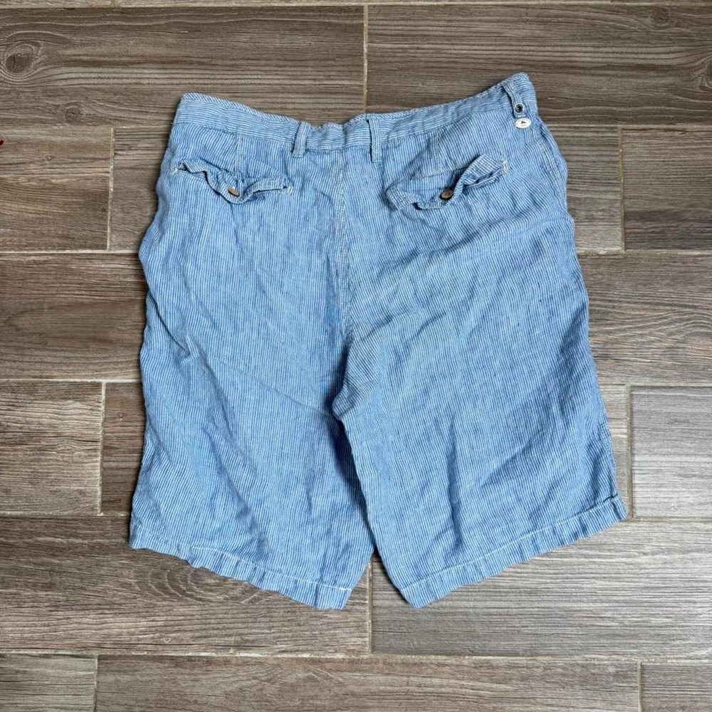 Tommy Bahama relax blue linen shorts size 35"